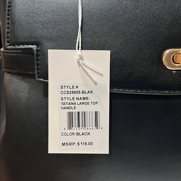 Cavalli Class Large Black Tatiana Satchel & Shoulder Bag NWT - Picture 3 of 5